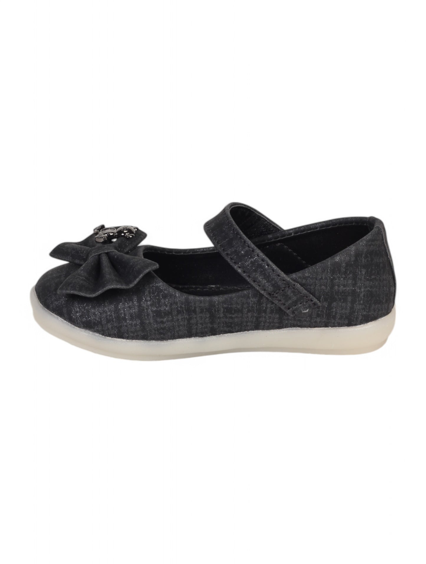 Mary Jane's Belle with Applique Detail - Black