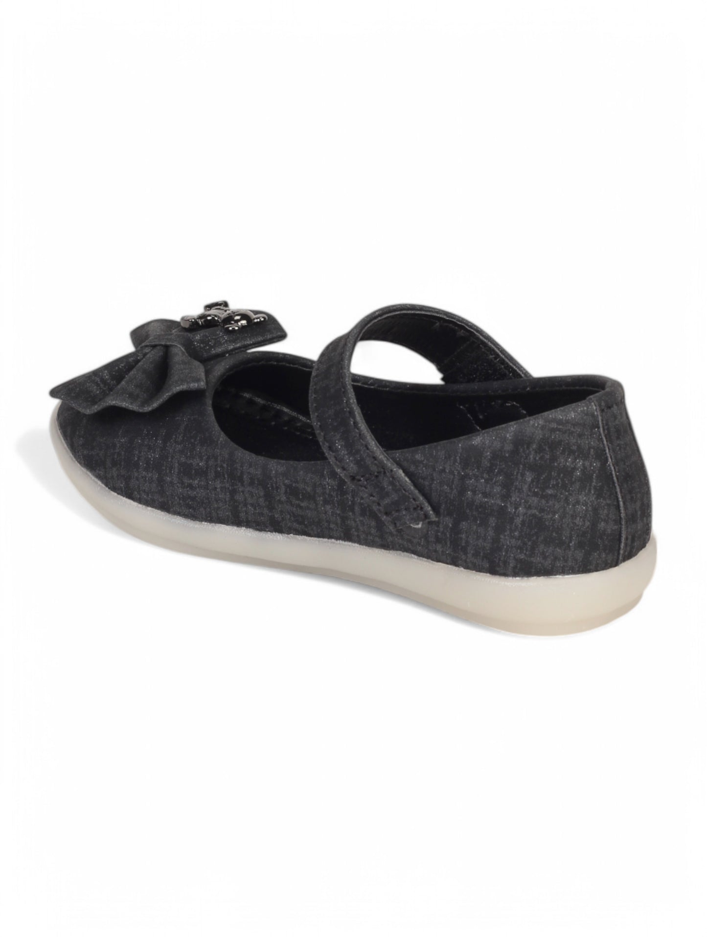 Mary Jane's Belle with Applique Detail - Black