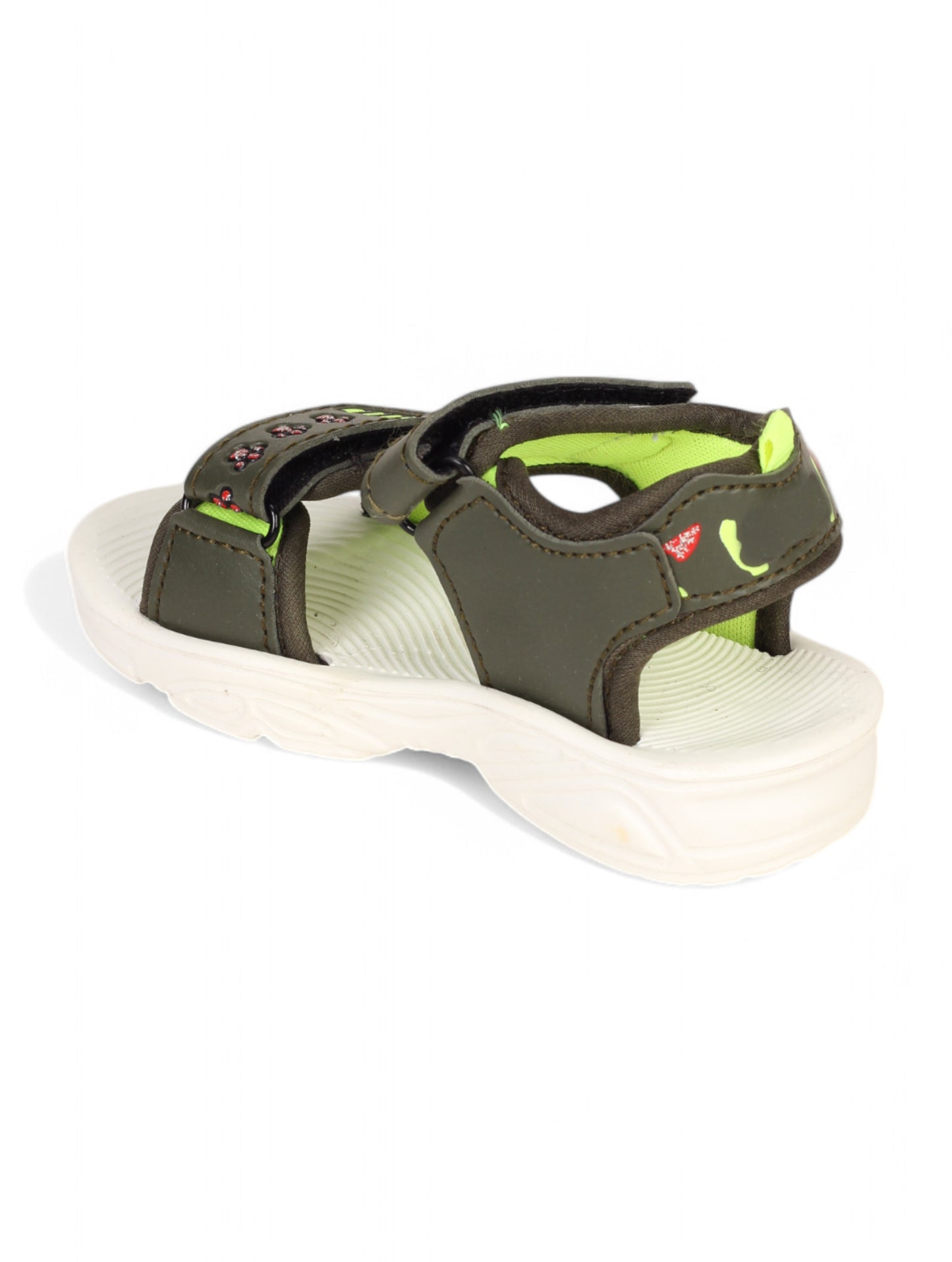 Sandals With Velcro Closing - Green