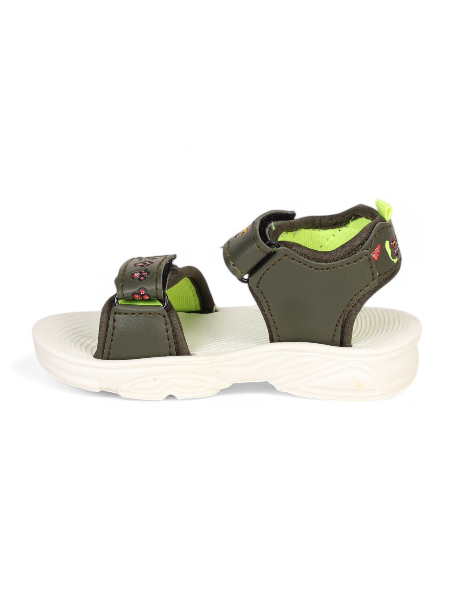 Sandals With Velcro Closing - Green