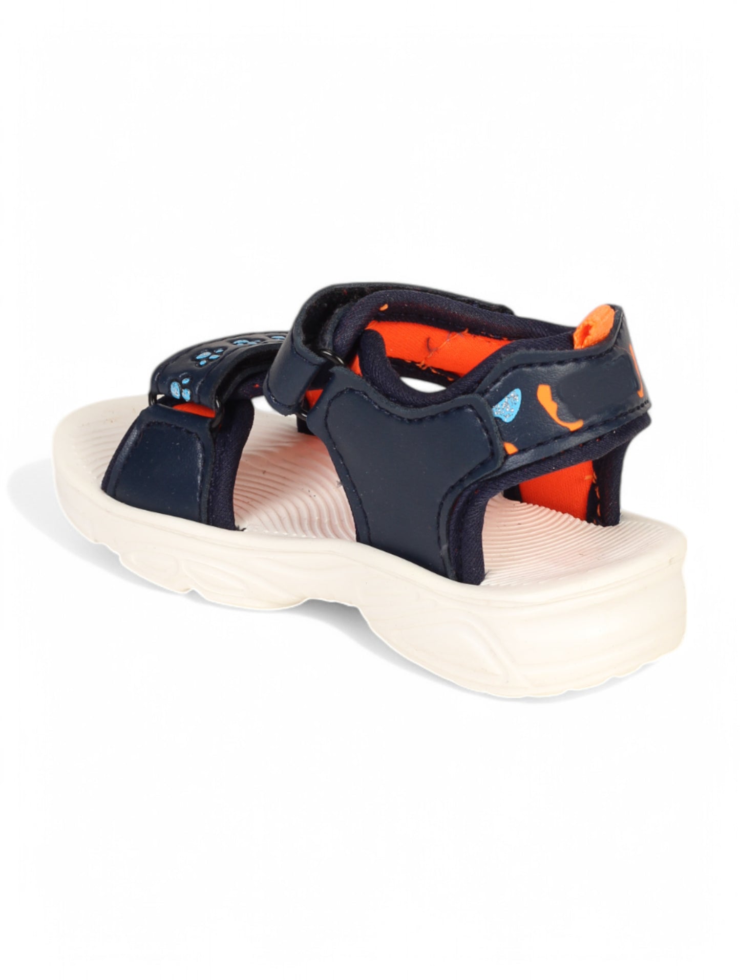 Sandals With Velcro Closing - Navy Blue