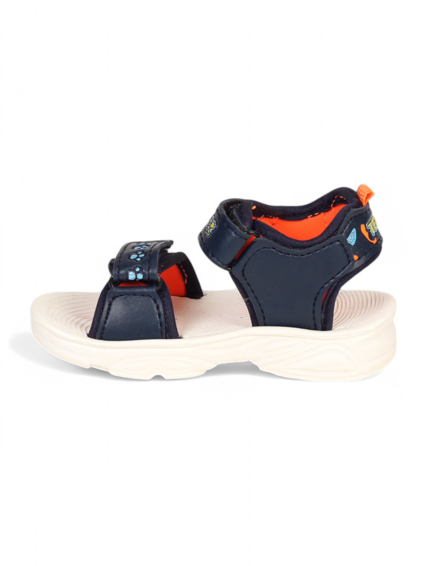 Sandals With Velcro Closing - Navy Blue