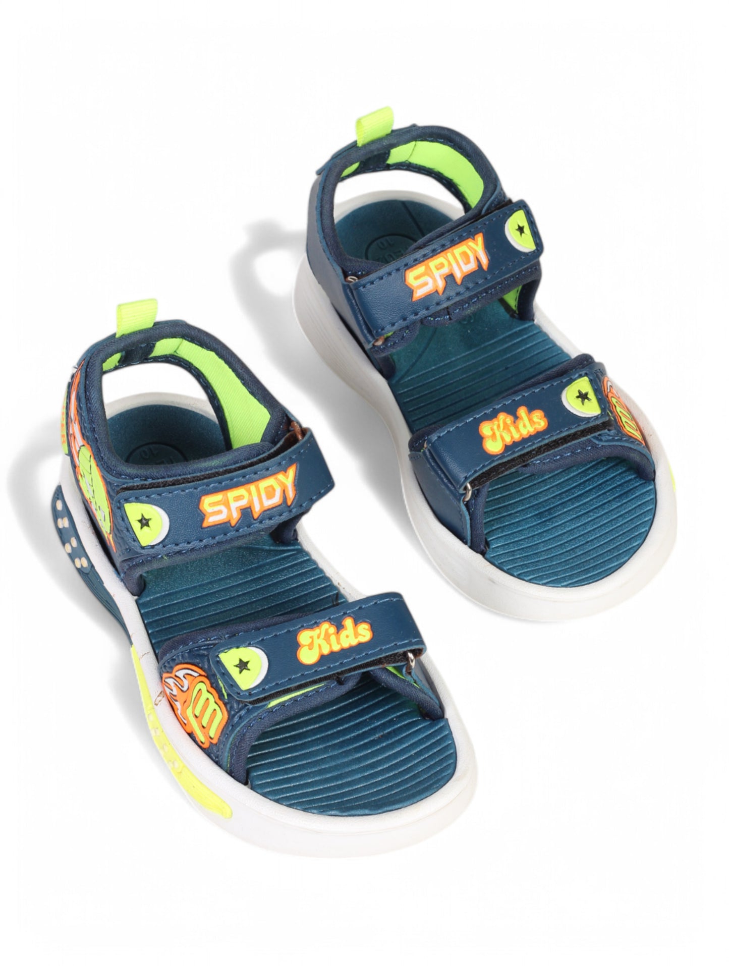 Sandals With Velcro Closing - Blue