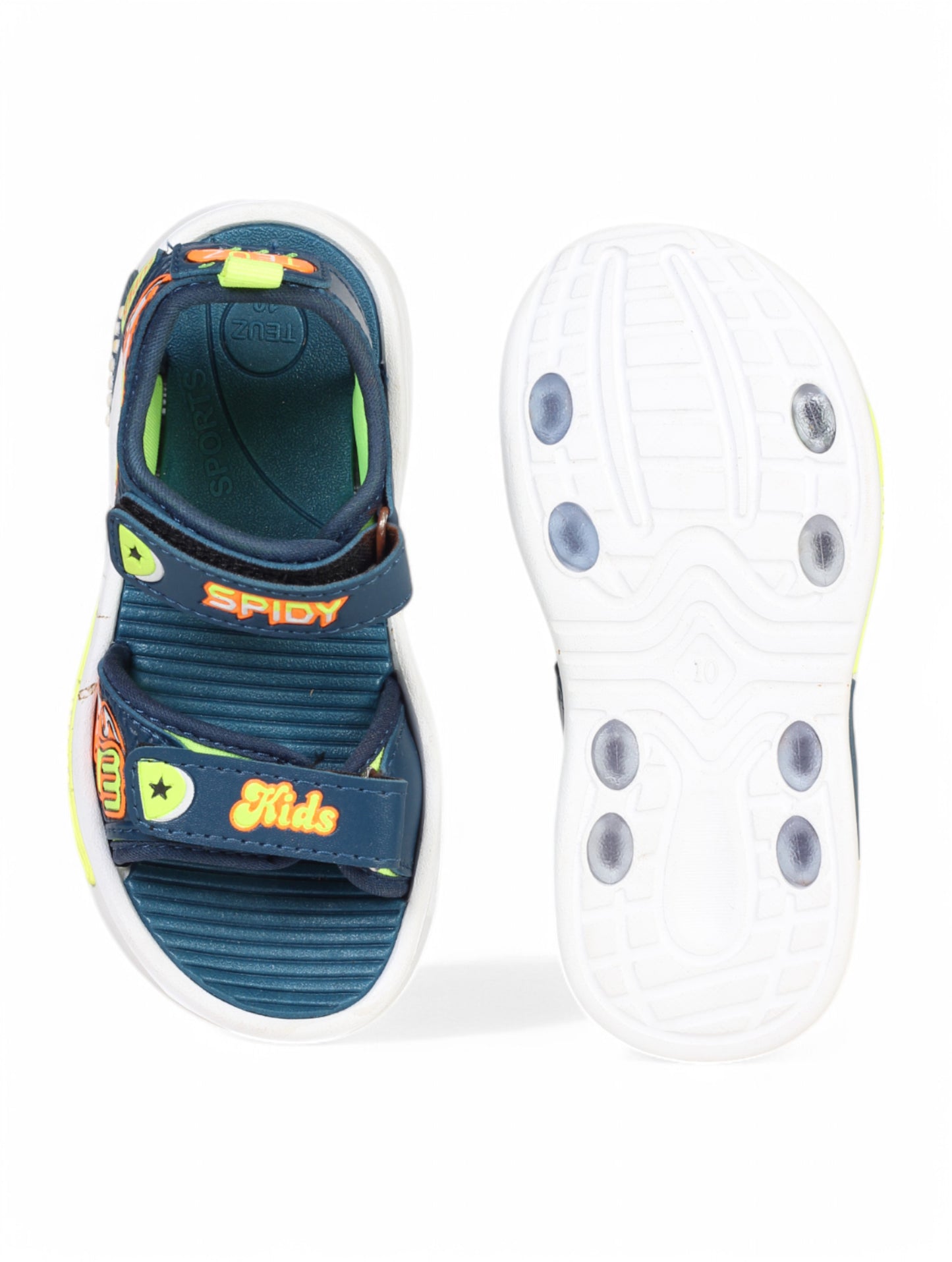 Sandals With Velcro Closing - Blue