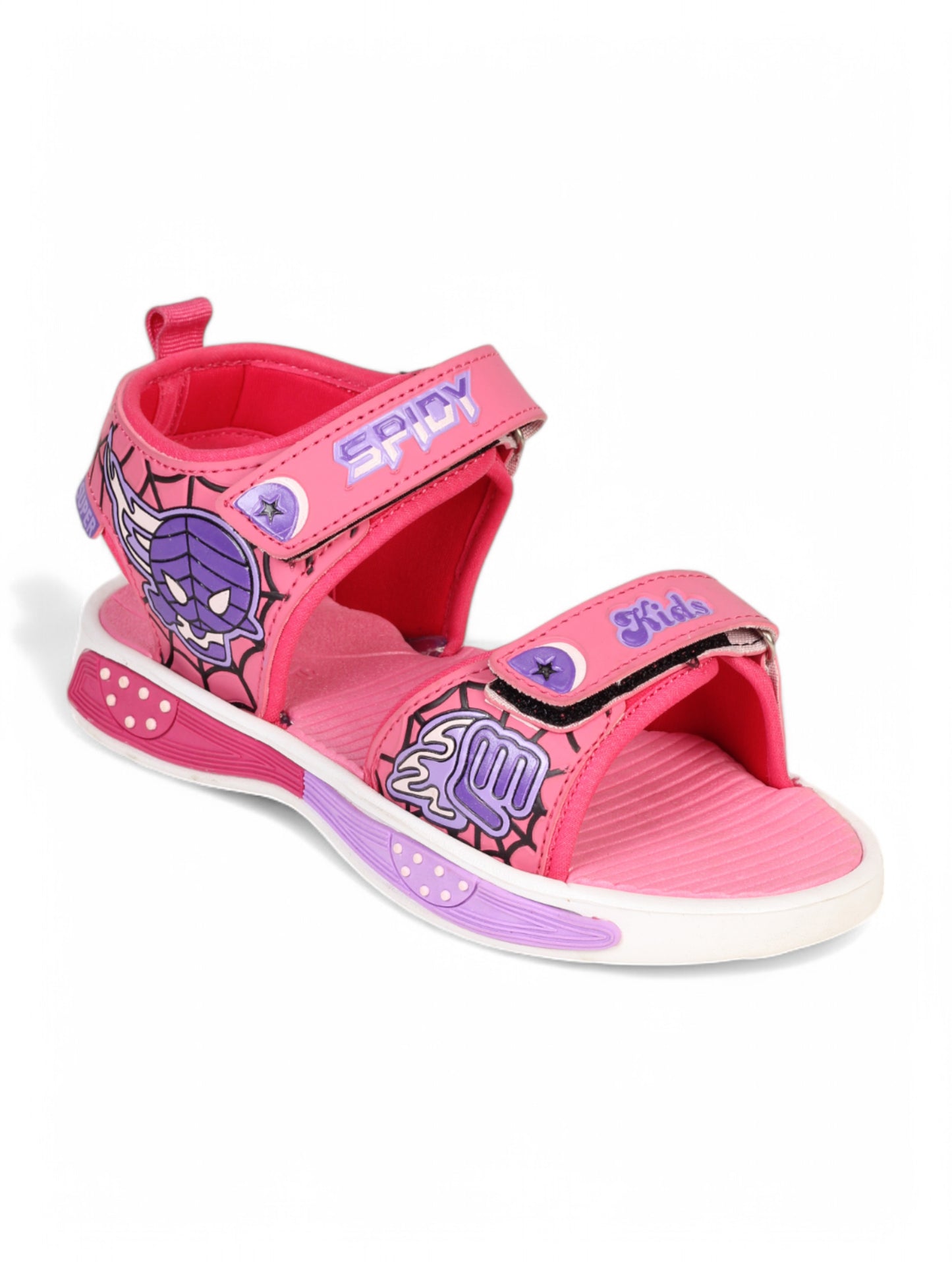 Sandals With Velcro Closing - Pink