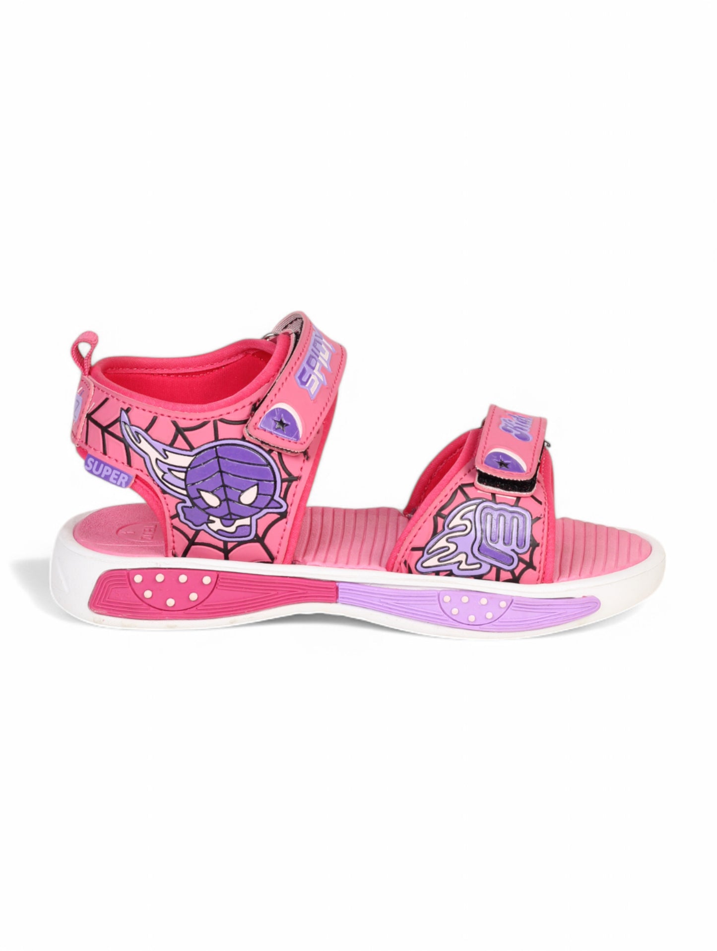 Sandals With Velcro Closing - Pink