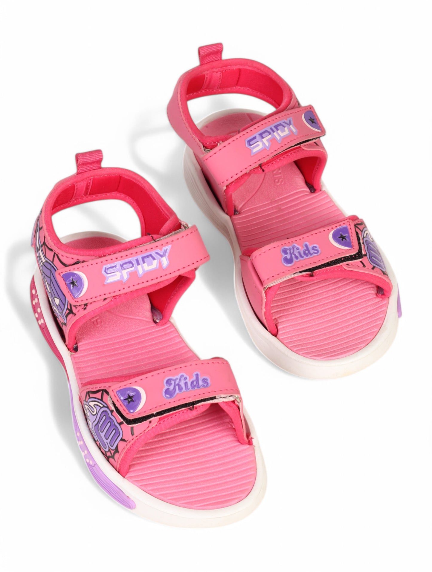 Sandals With Velcro Closing - Pink