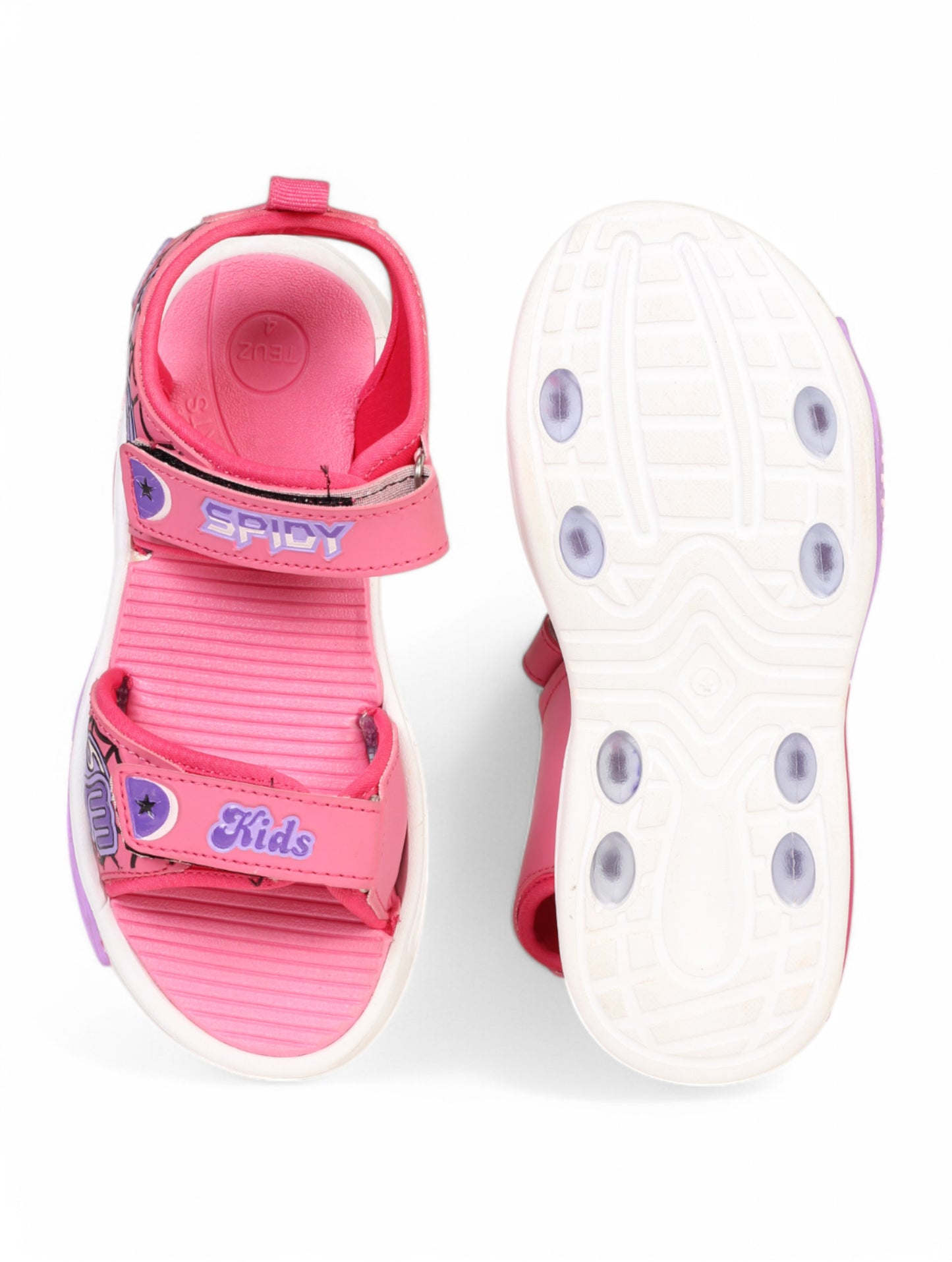 Sandals With Velcro Closing - Pink