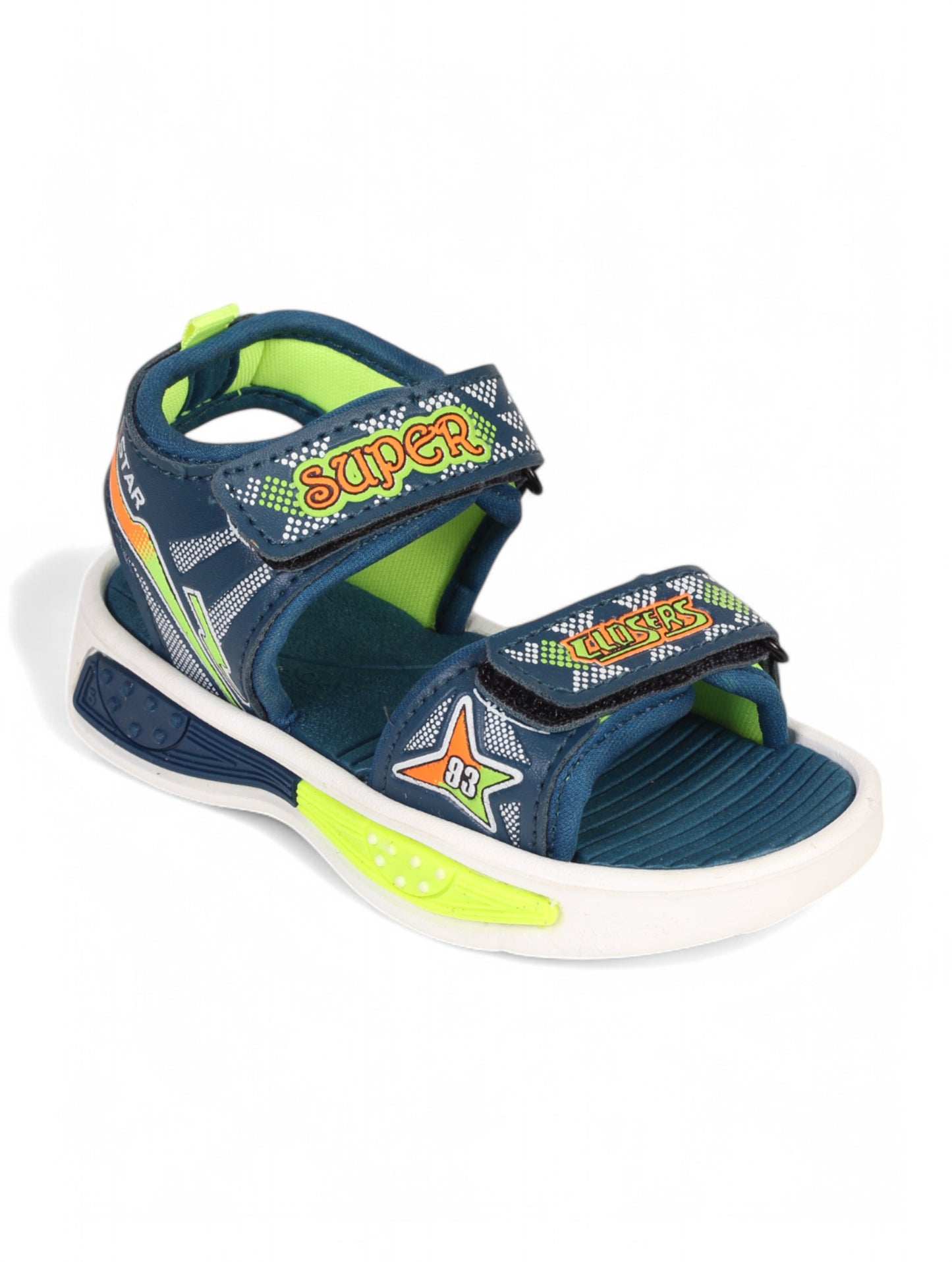 Sandals With Velcro Closing - Blue