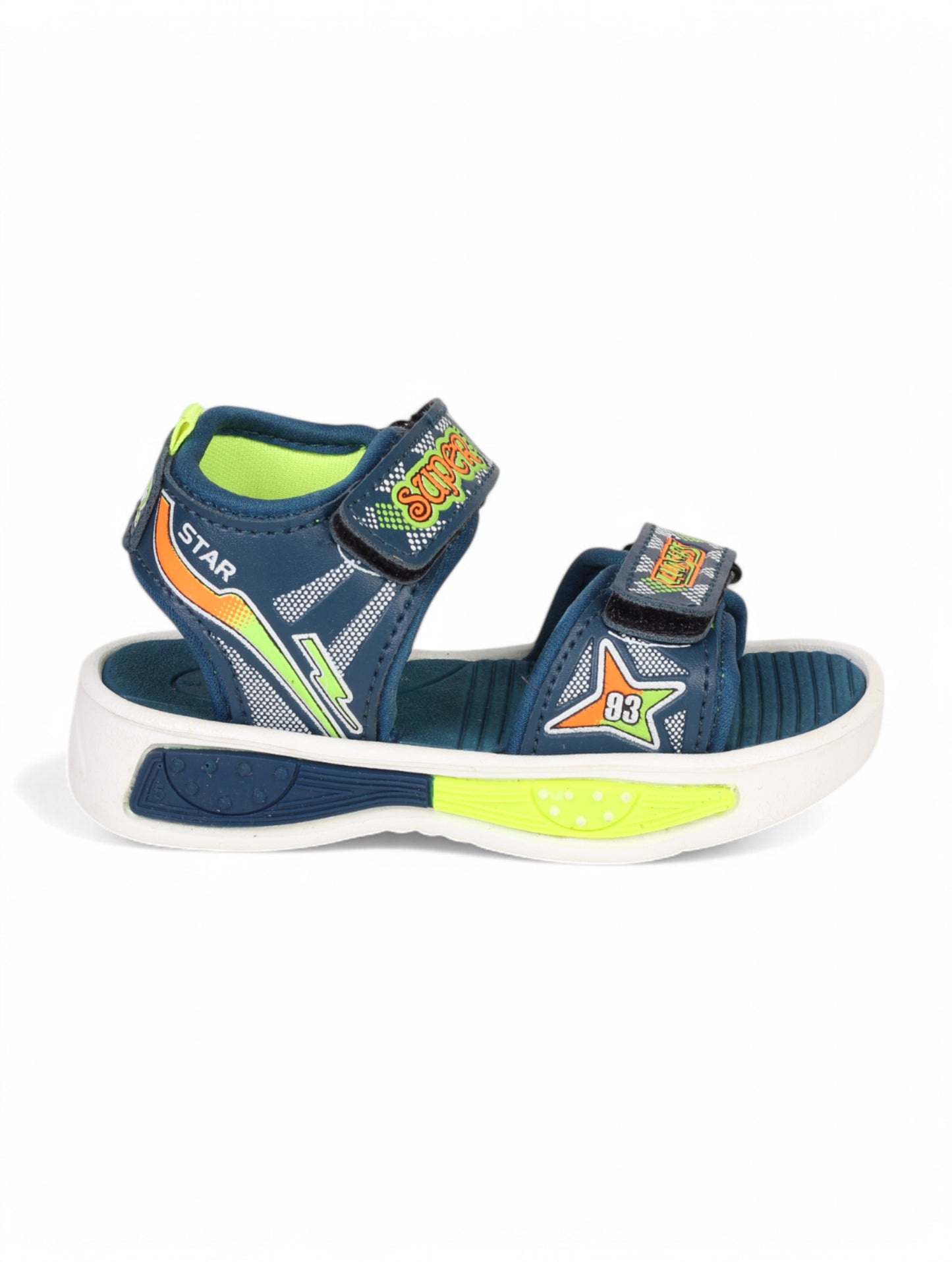 Sandals With Velcro Closing - Blue
