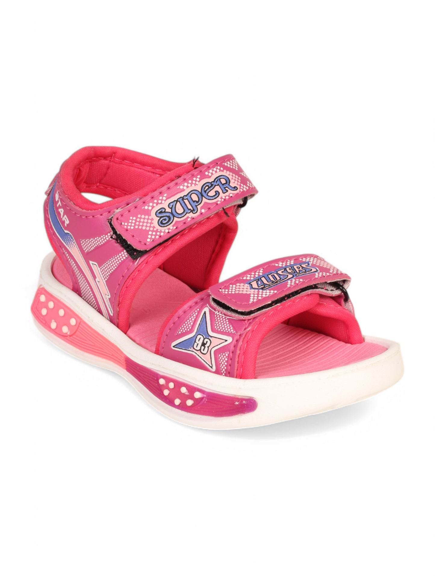 Sandals With Velcro Closing - Pink