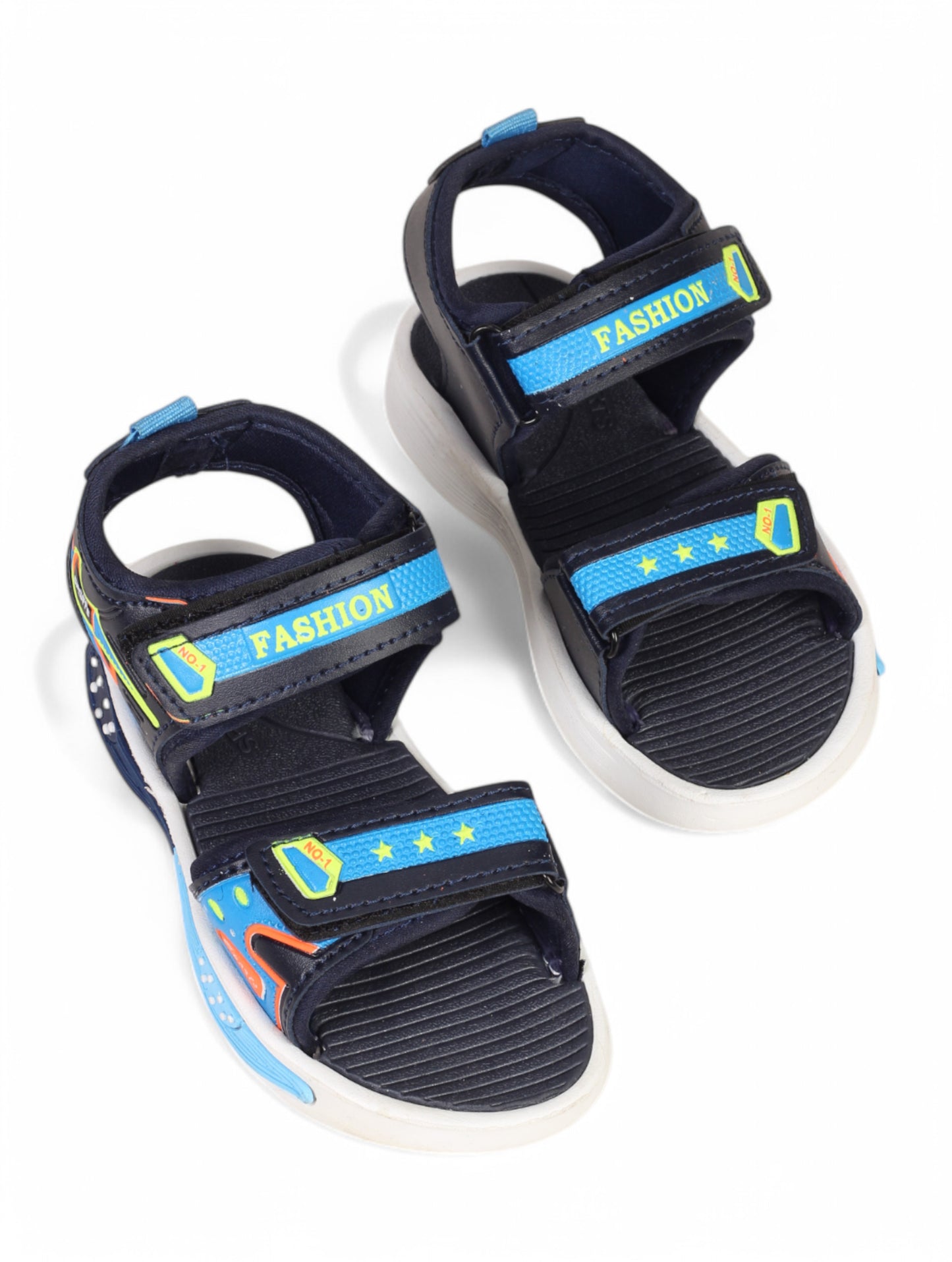 Sandals With Velcro Closing - Blue