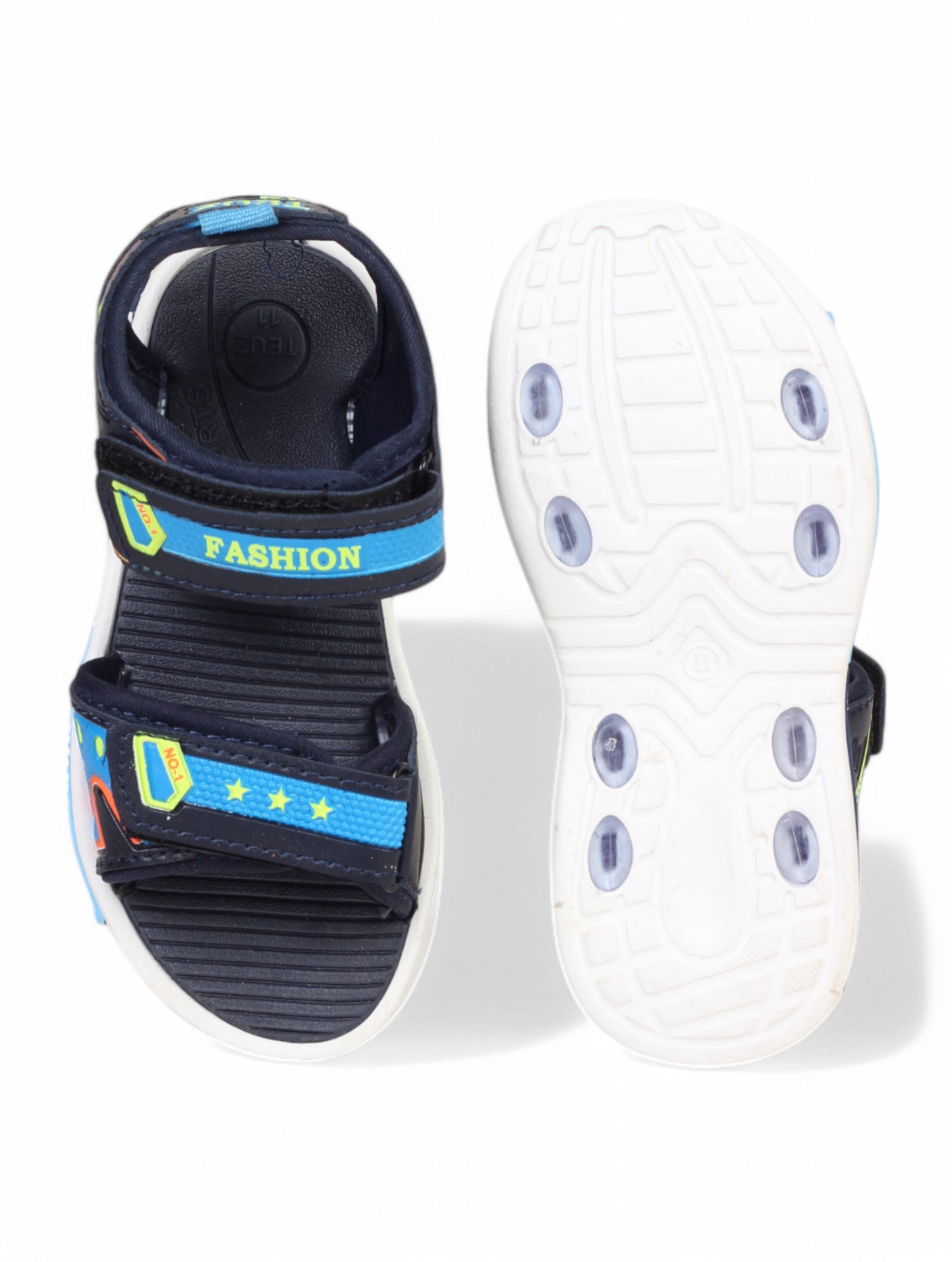 Sandals With Velcro Closing - Blue