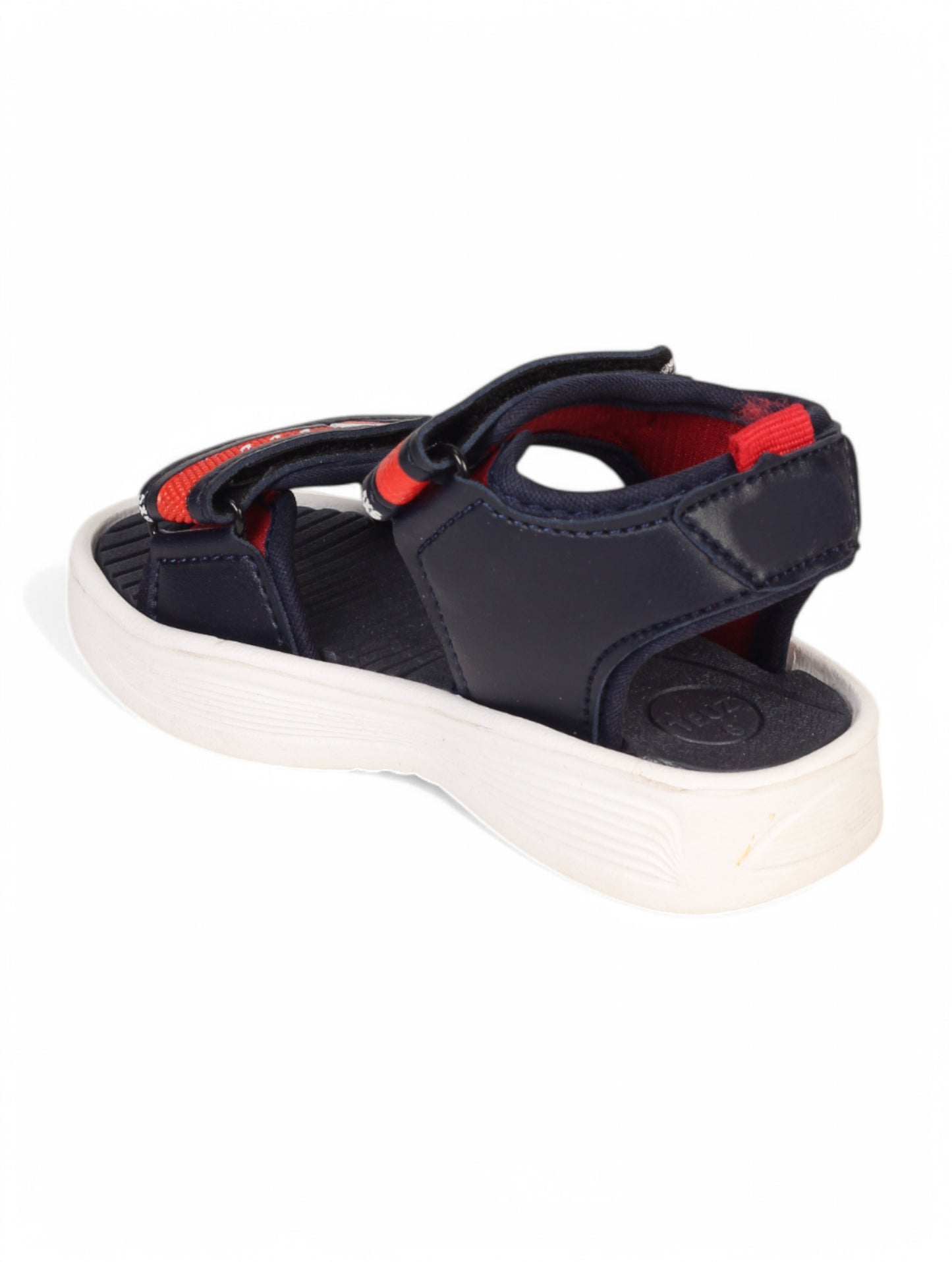 Sandals With Velcro Closing - Navy Blue