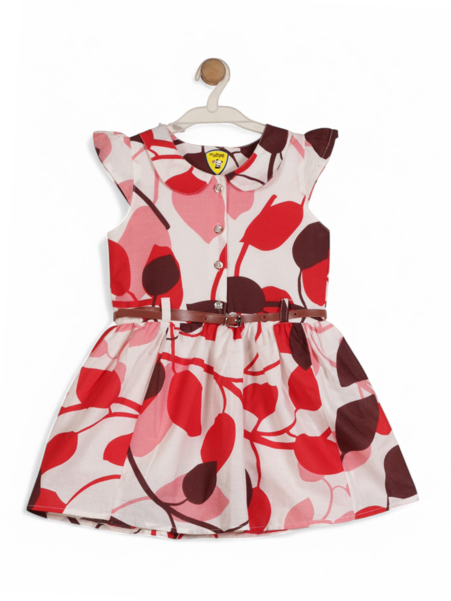 Printed Cotton Frock - White