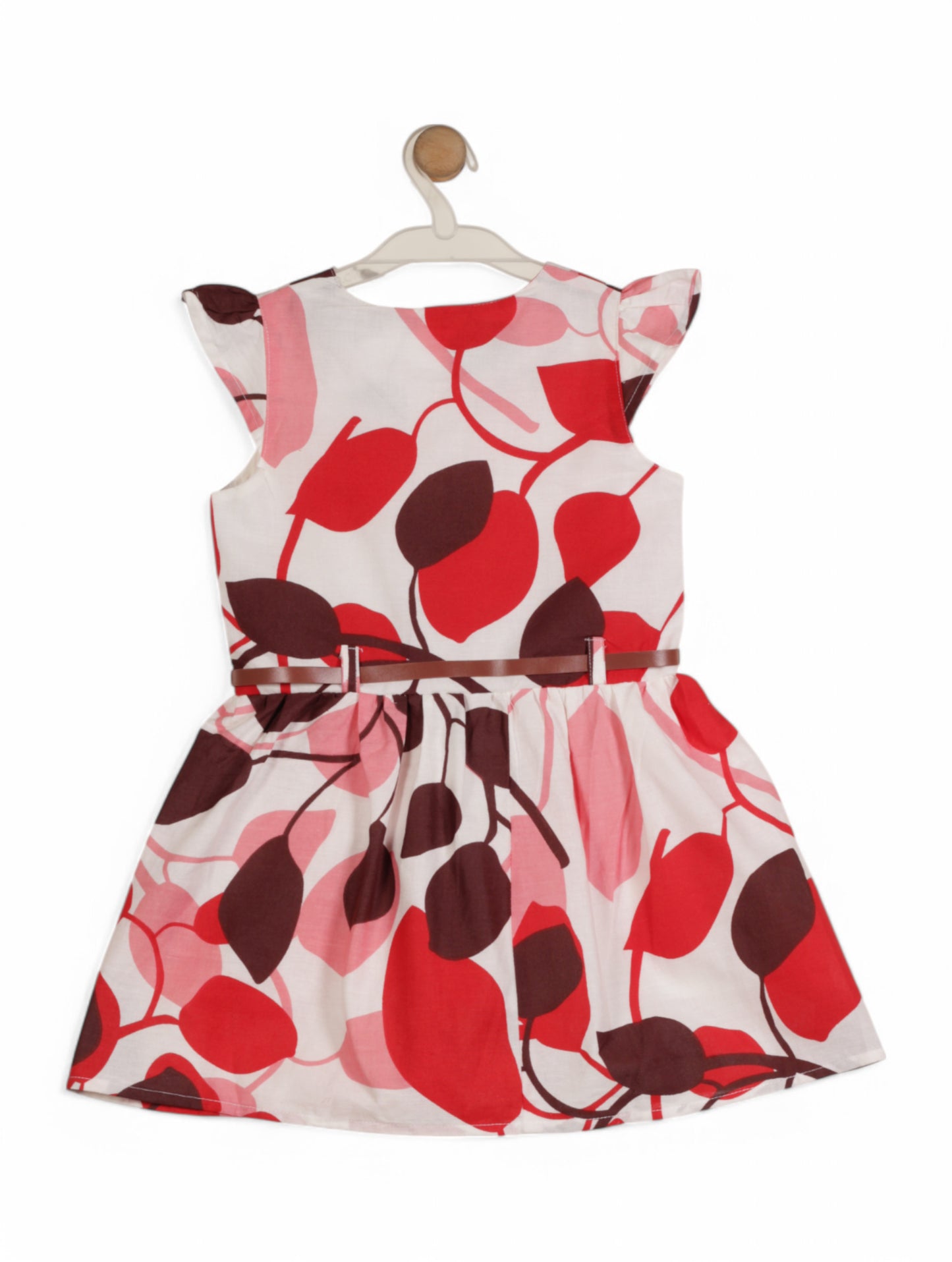 Printed Cotton Frock - White