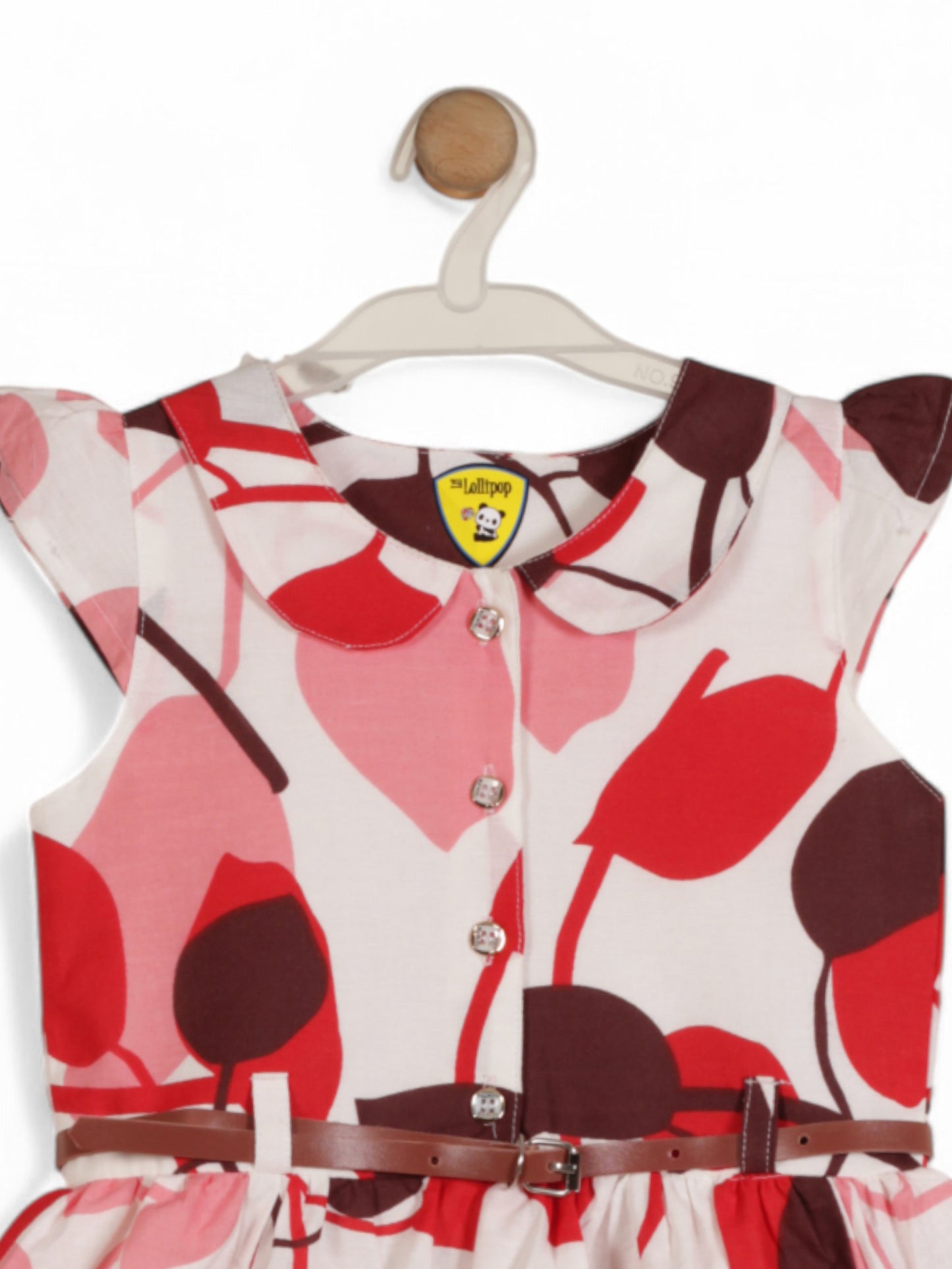 Printed Cotton Frock - White