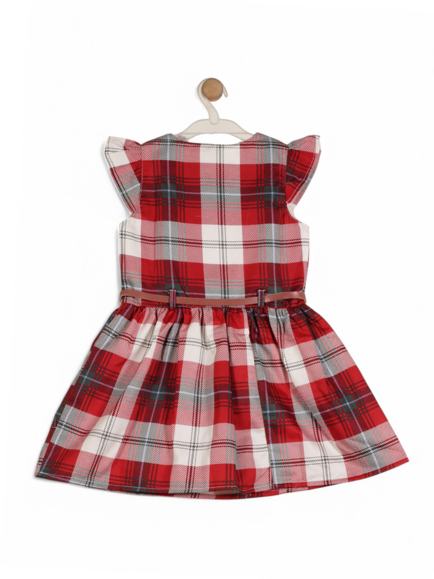 Printed Cotton Frock - Red