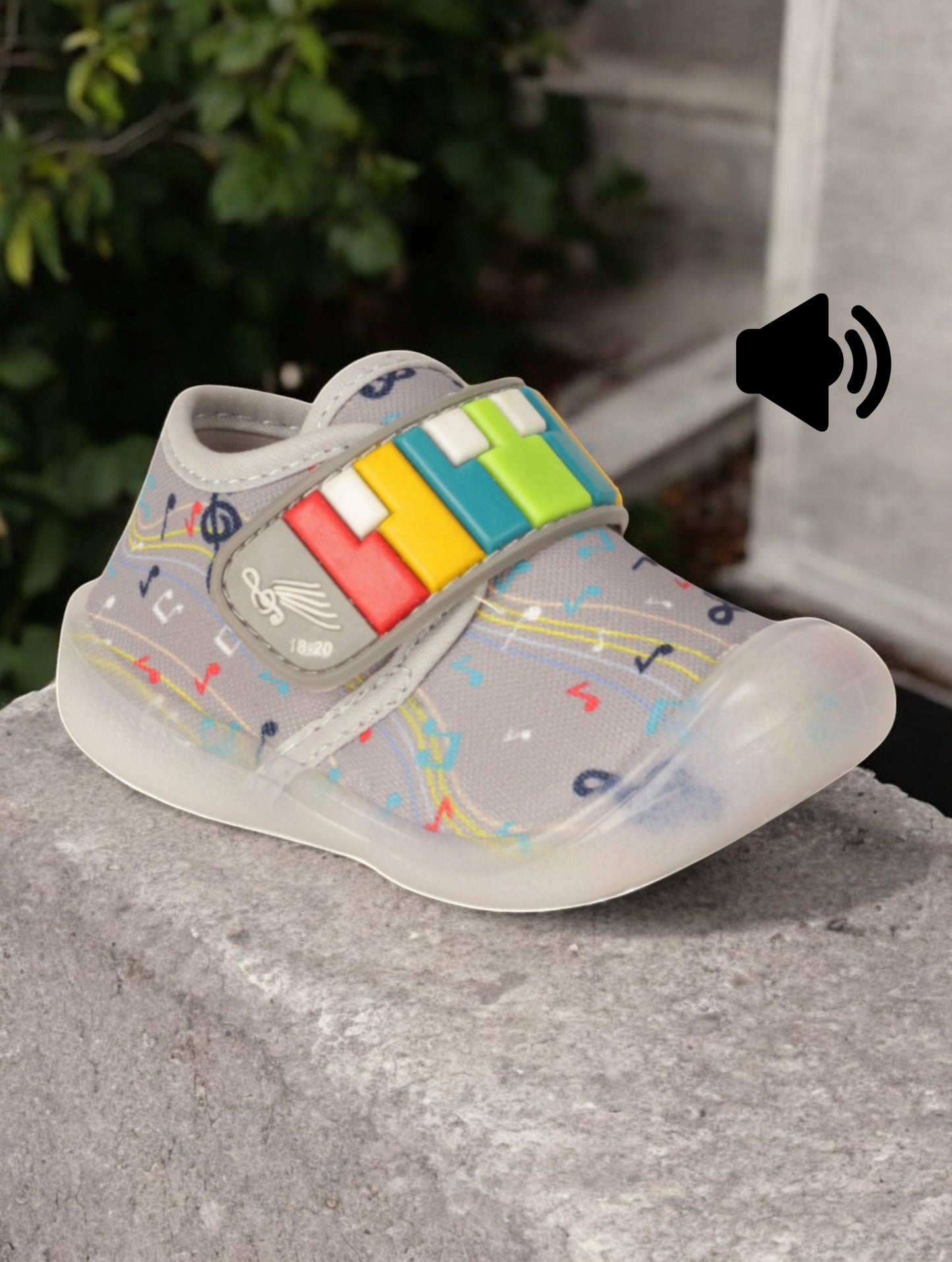 Velcro LED Shoes - Grey
