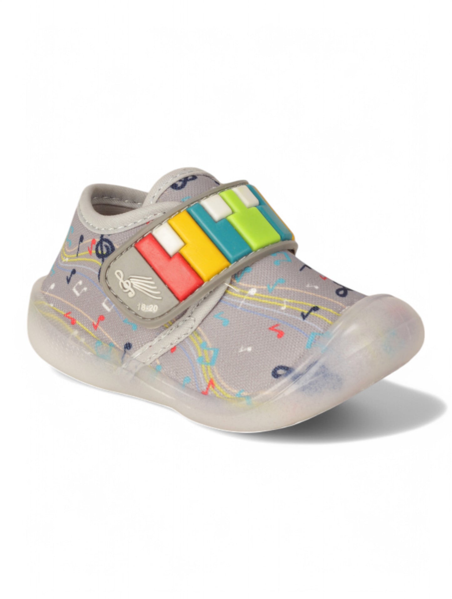 Velcro LED Shoes - Grey