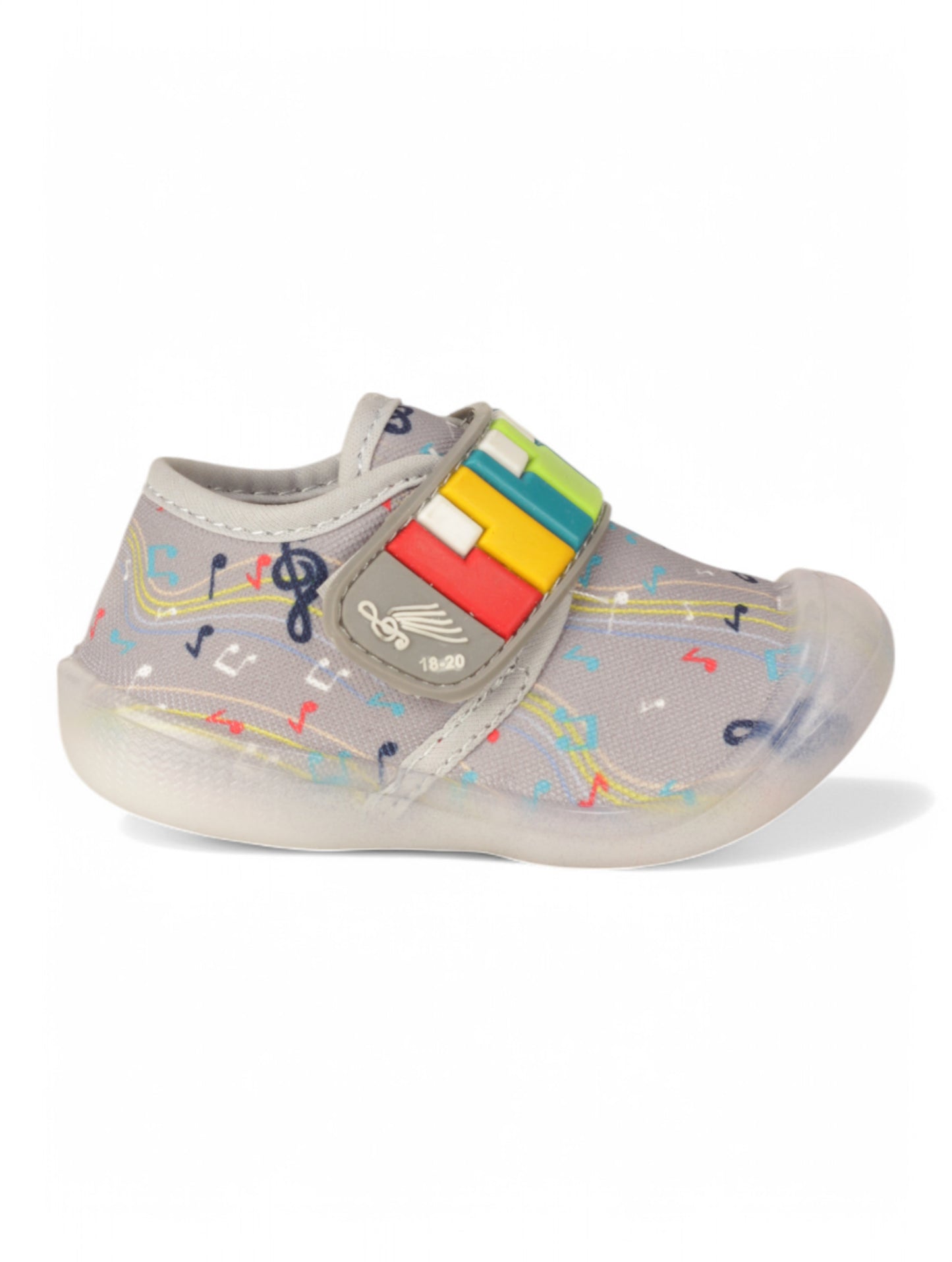 Velcro LED Shoes - Grey