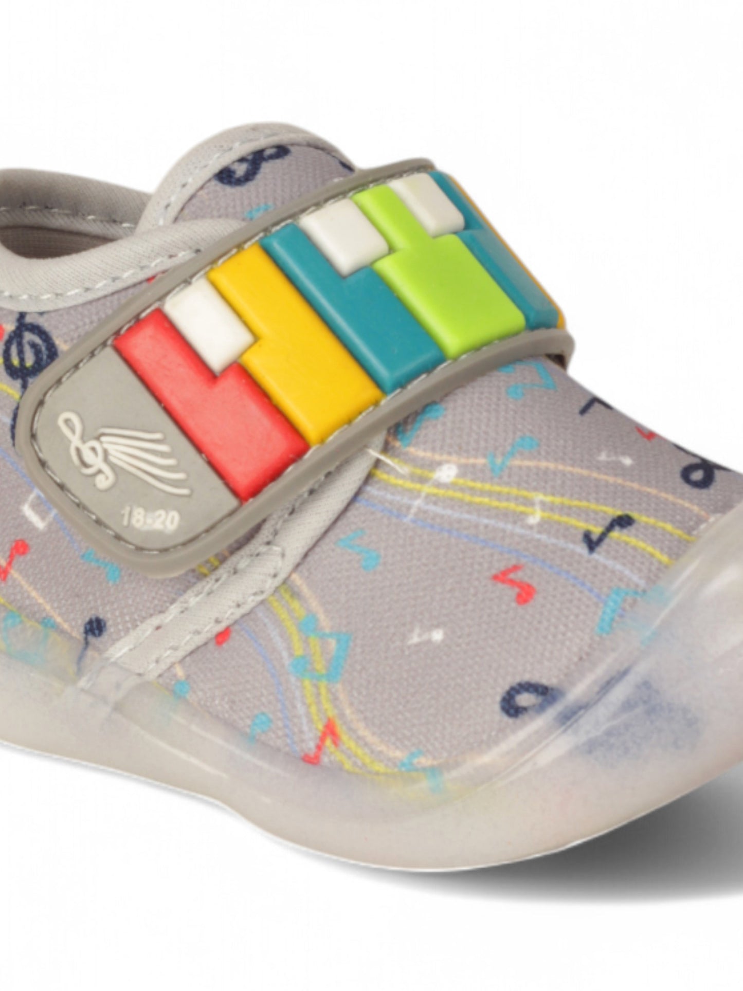 Velcro LED Shoes - Grey