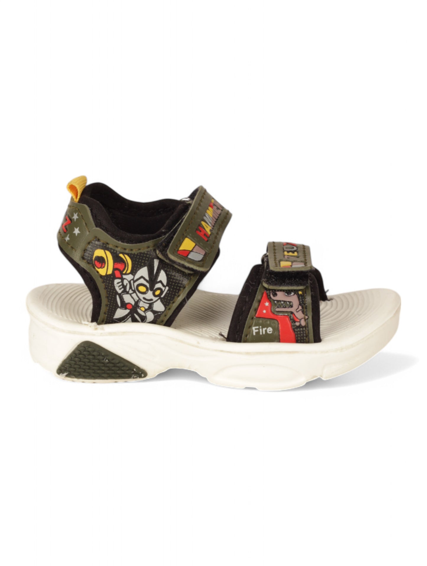 Sandals With Velcro Closing - Green