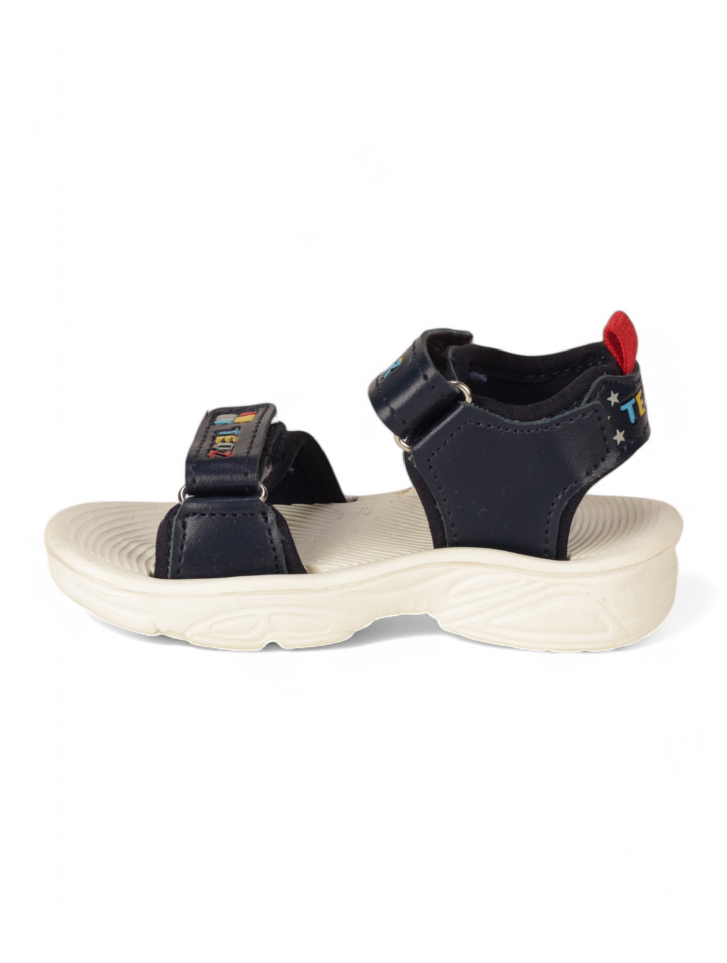 Sandals With Velcro Closing - Navy Blue