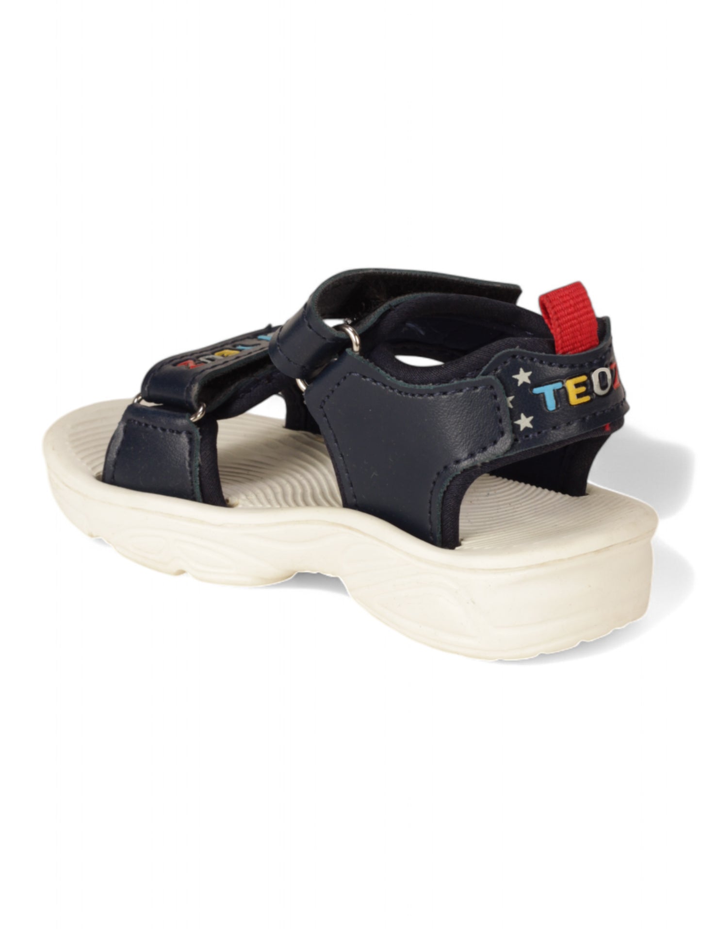 Sandals With Velcro Closing - Navy Blue