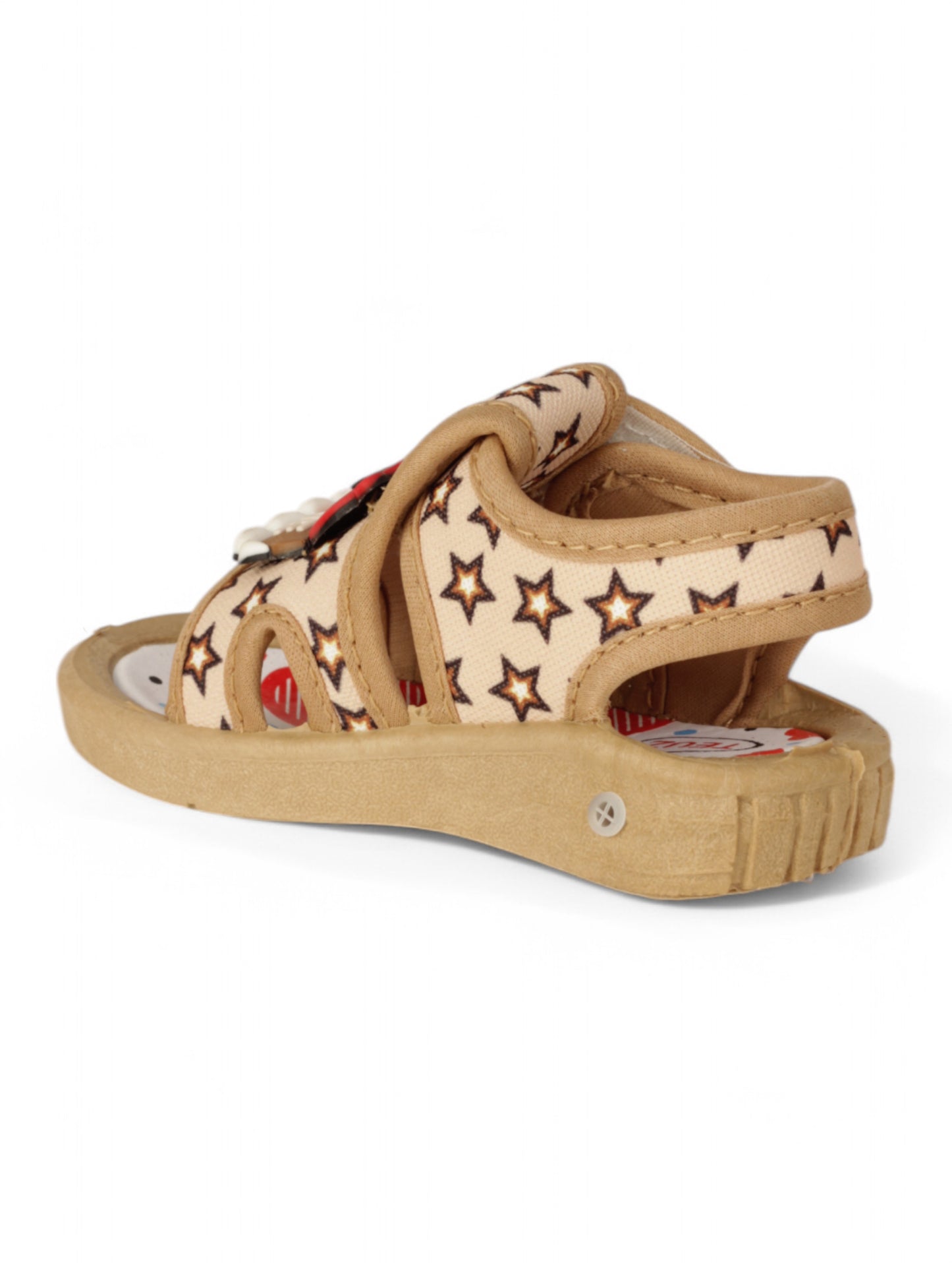 Musical Sandals With Velcro Closing - Brown