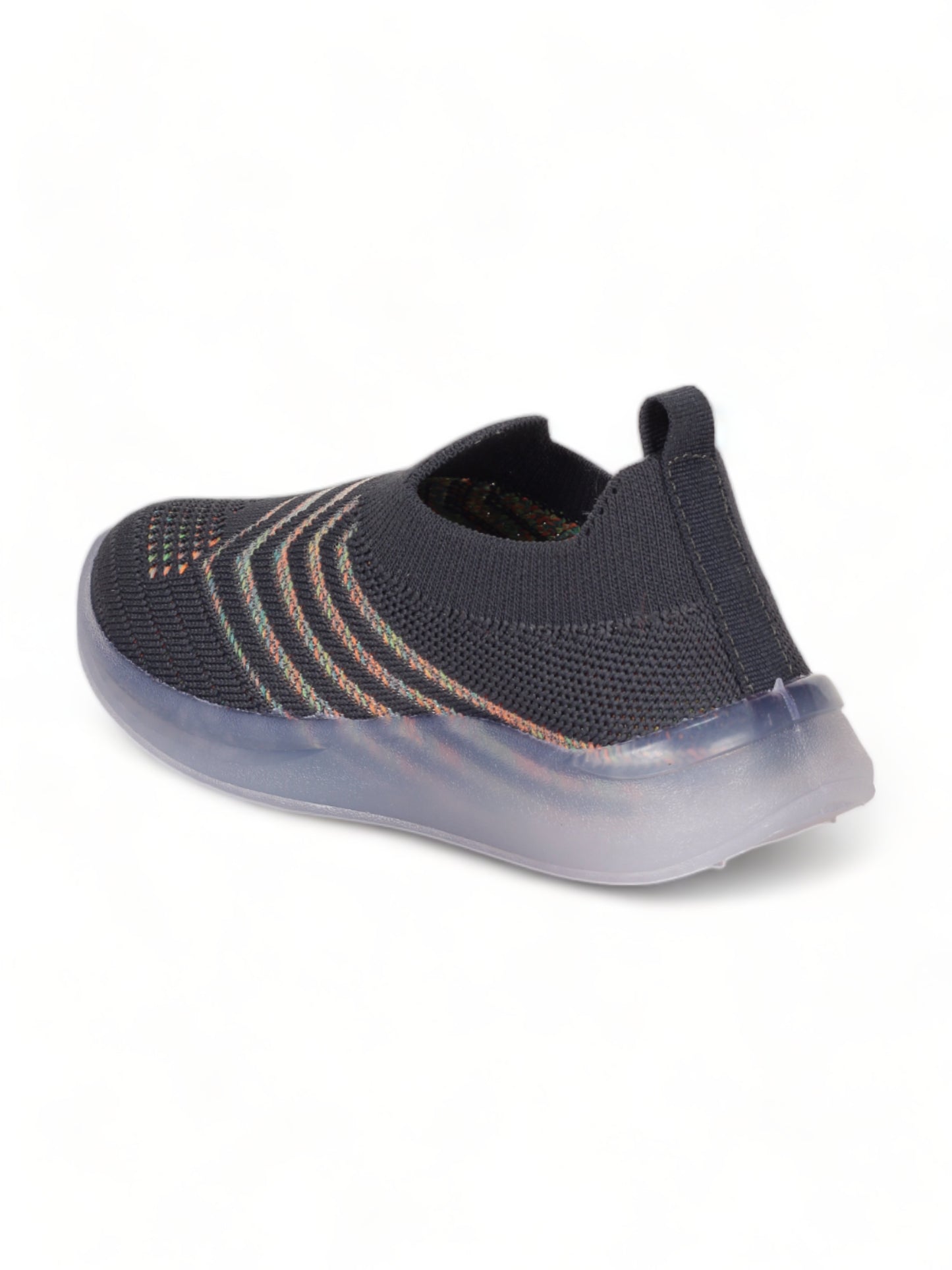 Unisex Casual Slip On Shoes With Led Light - Grey
