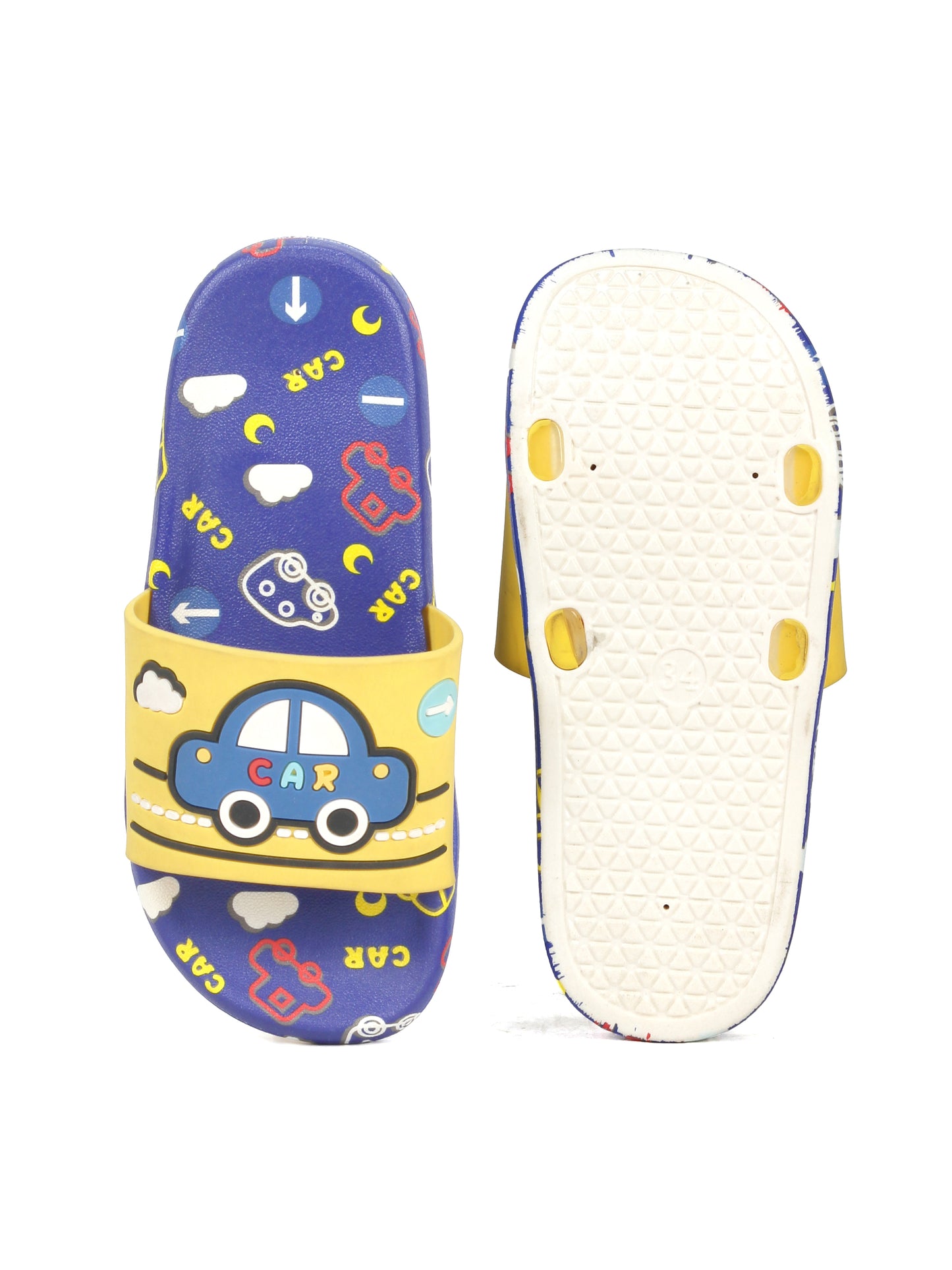 Kids Car Slippers - Blue