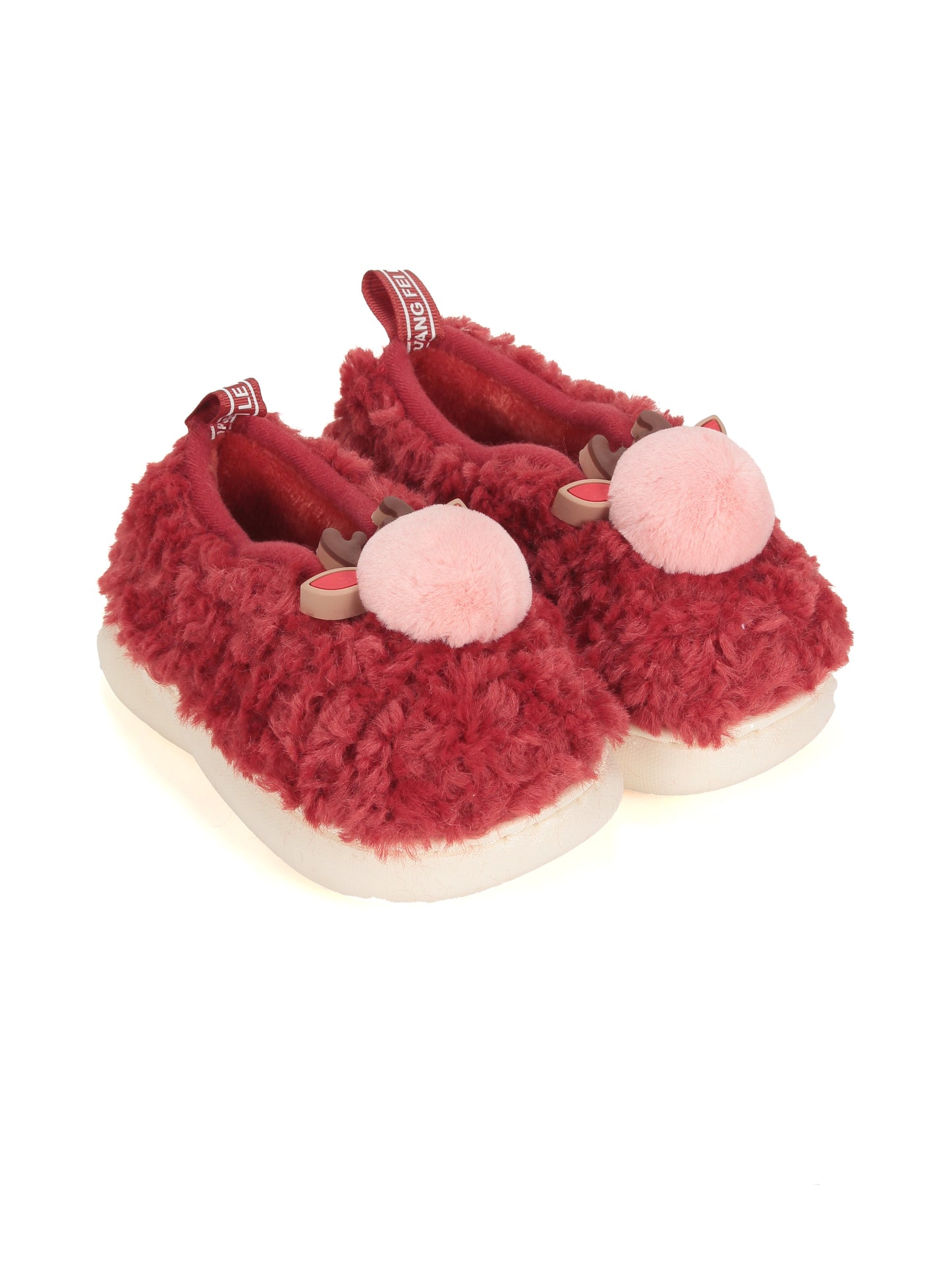 Reindeer Warm Furr Clogs - Maroon