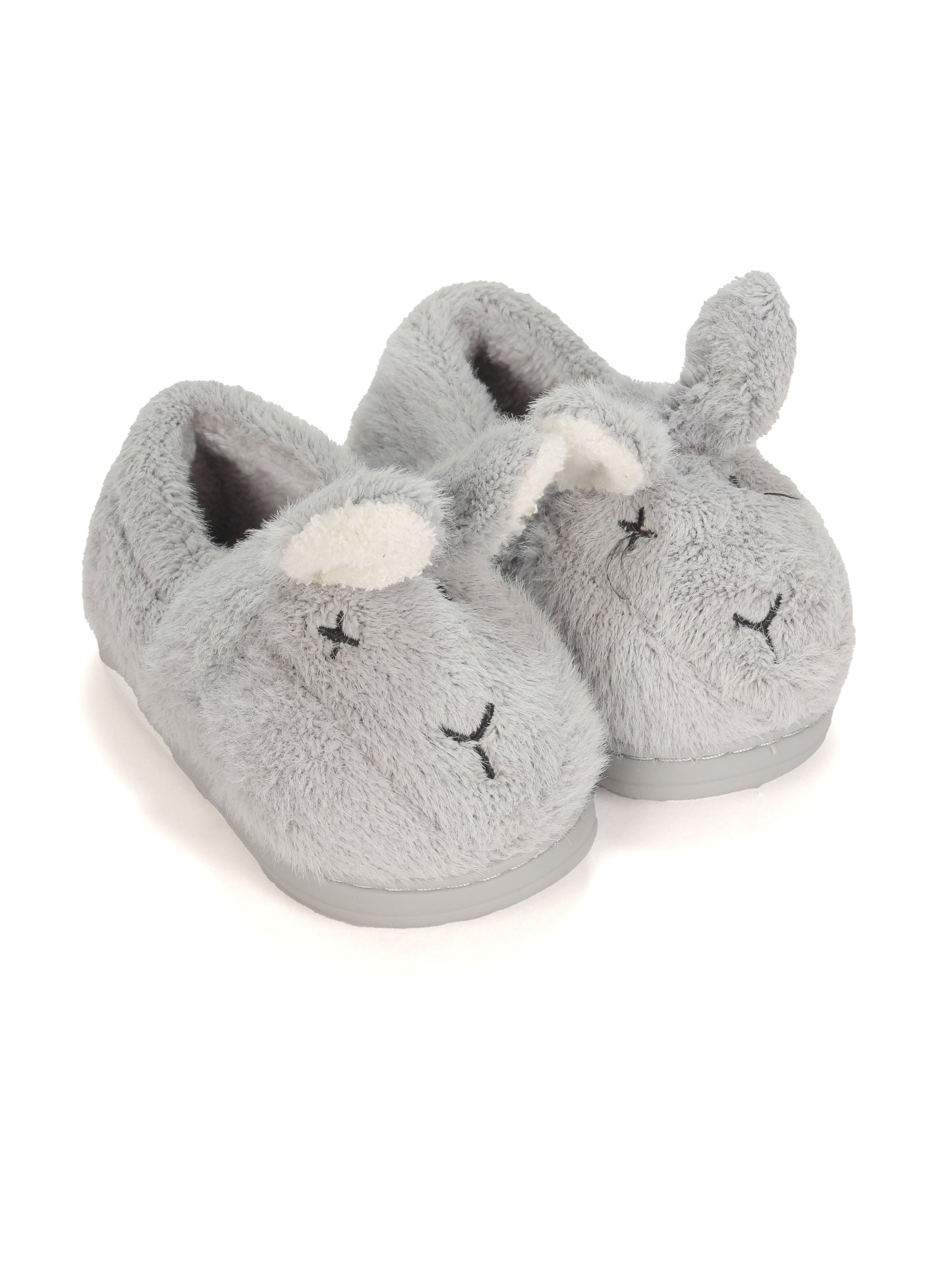 Rabbit Warm Furr Clogs - Grey