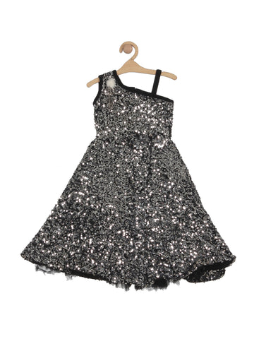 Shiny Party Gown - Black