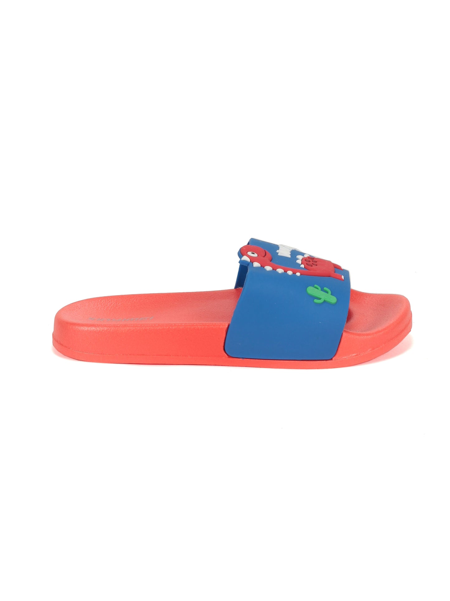 Dinosaur Print Slippers - Red