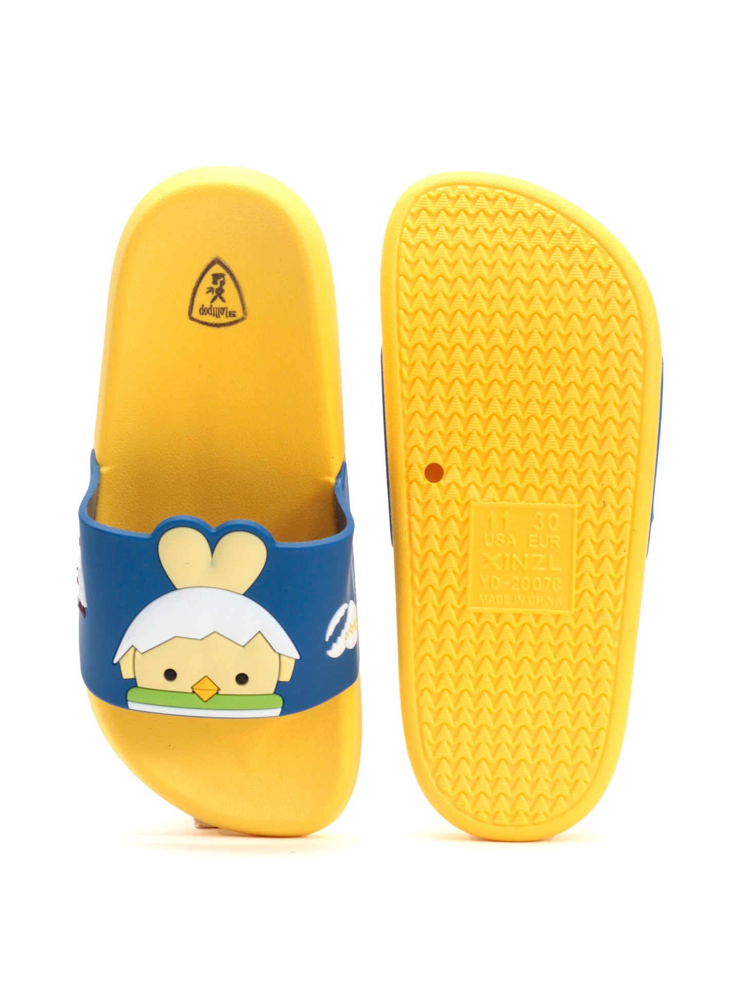Cute Applique Slippers - Yellow