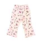 Girls Pink Monument Printed Night Suit