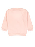 Pink Butterfly Print Sweatshirt With Cream Lower