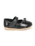 Mary Jane's Belle with Applique Detail - Black