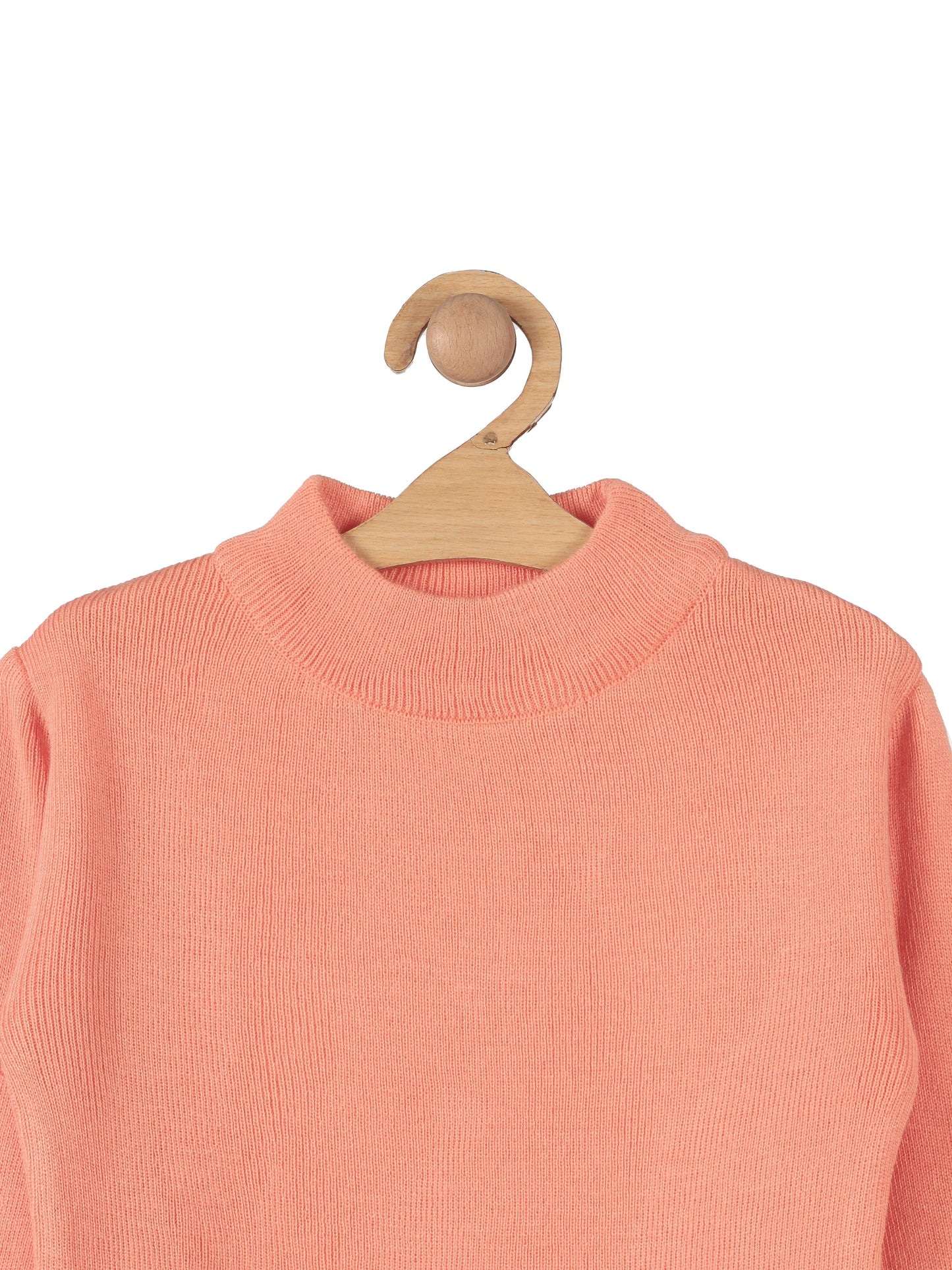 Round Neck Skivvy - Peach