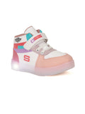 Velcro Casual Shoes With Light - Pink