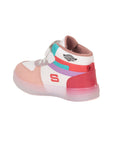 Velcro Casual Shoes With Light - Pink