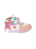 Velcro Casual Shoes With Light - Pink