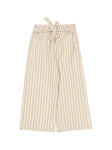 Premium Cotton Striped Palazzo - Beige