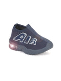 Sports Slip On Shoes With Led Light - Navy Blue