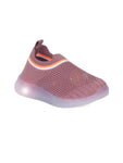 Sports Slip On Shoes With Led Light - Rust