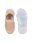 Sports Slip On Shoes With Led Light - Beige
