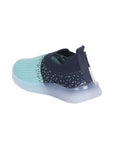 Sports Slip On Shoes With Led Light - Blue
