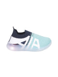 Sports Slip On Shoes With Led Light - Blue